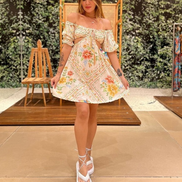 FARM Rio Short Garden Dress Size M - Picture 4 of 11